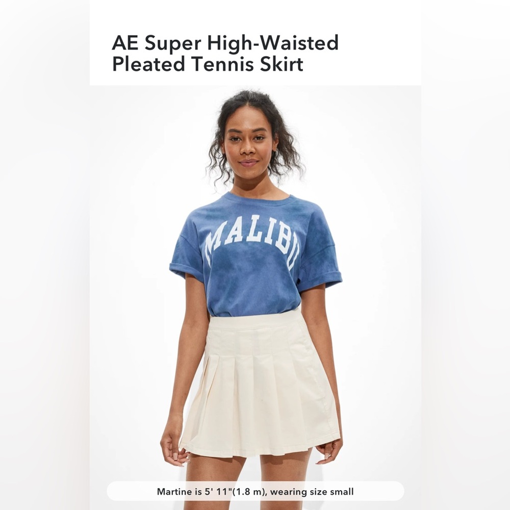 AE pleated tennis skirt